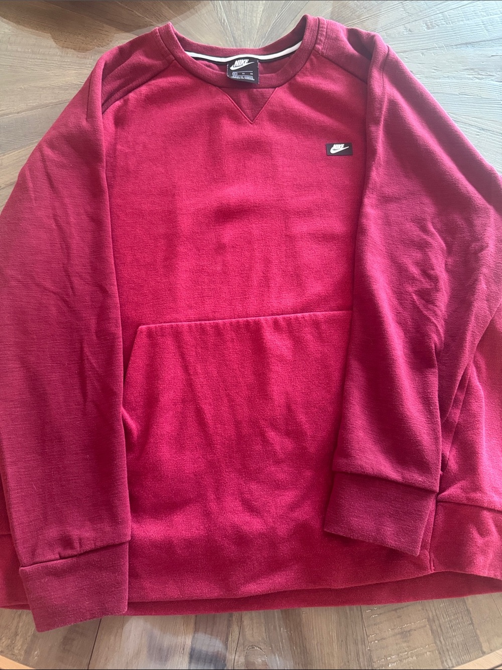 Nike Men’s Crewneck Sweatshirt - Dark Pink/Red